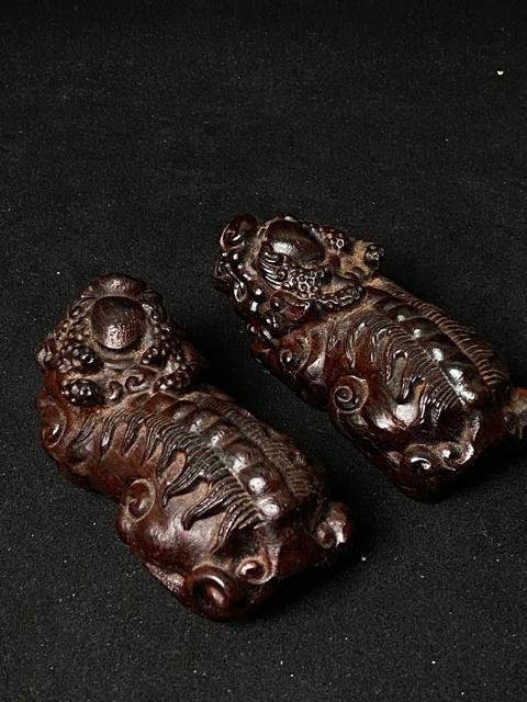 【縁起物】黒檀 瑞? 貔貅(ヒキュウ)一対 手彫り 木彫 置物 開運 招財 魔除け 骨董 古美術 極上品 唐木 風水 インテリア < インテリア/ライフ 【縁起物】黒檀 瑞? 貔貅(ヒキュウ)一対 手彫り 木彫 置物 開運 招財 魔除け 骨董 古美術 極上品 唐木 風水 インテリア < インテリア/ライフの
