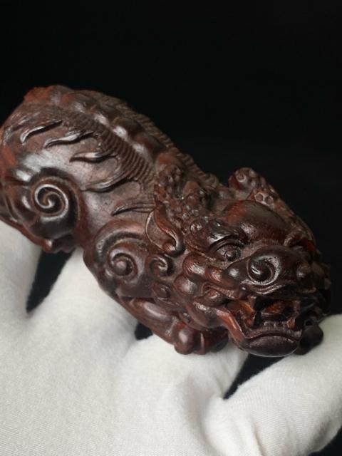【縁起物】黒檀 瑞? 貔貅(ヒキュウ)一対 手彫り 木彫 置物 開運 招財 魔除け 骨董 古美術 極上品 唐木 風水 インテリア < インテリア/ライフ 【縁起物】黒檀 瑞? 貔貅(ヒキュウ)一対 手彫り 木彫 置物 開運 招財 魔除け 骨董 古美術 極上品 唐木 風水 インテリア < インテリア/ライフの