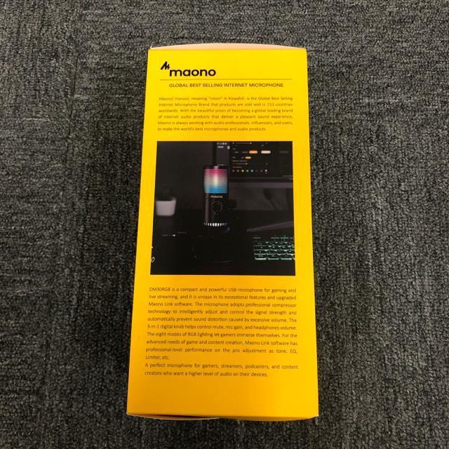 ���� �V�i ���g�p maono DM30RGB �}�C�N �� �Ɠd/AV�� 