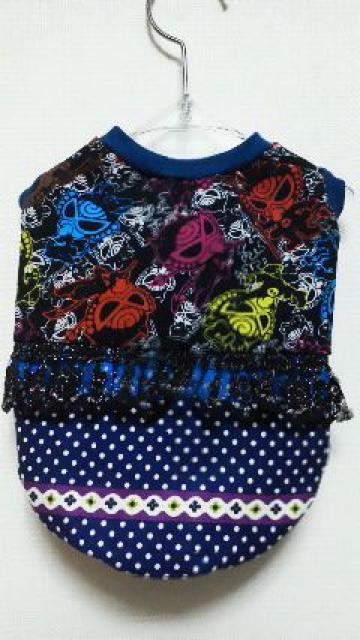 新品*ハンドメイド*ヒスミニTシャツ*デビルキン・マルチ・黒・フリル・ドット・犬用*M* < ペット/手芸/園芸  新品*ハンドメイド*ヒスミニTシャツ*デビルキン・マルチ・黒・フリル・ドット・犬用*M*  < ペット/手芸/園芸の