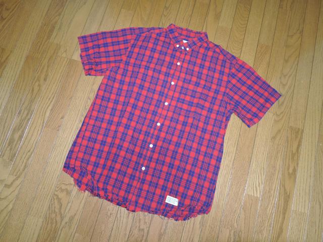 SILAS サイラス 半袖 チェックシャツ L 赤系 切りっぱなし < ブランド SILAS サイラス 半袖 チェックシャツ L 赤系 切りっぱなし < ブランドの