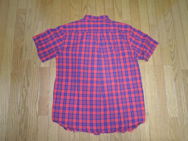 SILAS サイラス 半袖 チェックシャツ L 赤系 切りっぱなし < ブランド SILAS サイラス 半袖 チェックシャツ L 赤系 切りっぱなし < ブランドの