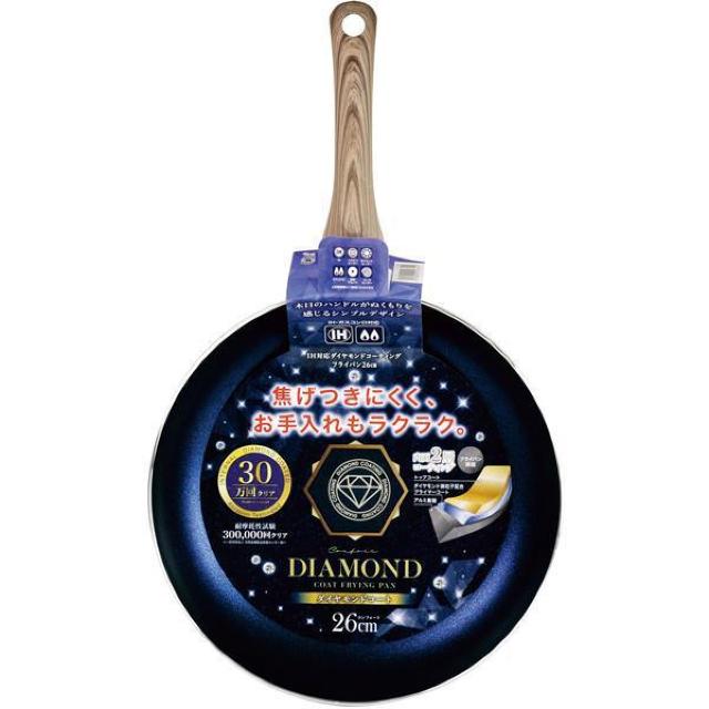 フライパン 26cm IH 直火対応 ダイヤモンドコート ガス火 一人暮らし 調理器具 目玉焼き 焦げ付きにくい 炒め < インテリア/ライフ  フライパン 26cm IH 直火対応 ダイヤモンドコート ガス火 一人暮らし 調理器具 目玉焼き 焦げ付きにくい 炒め < インテリア/ライフの