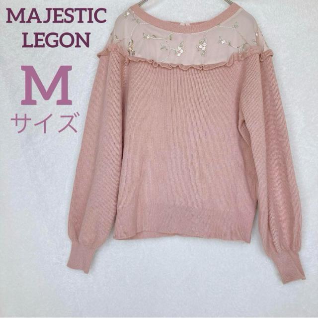 ラグラン 花柄 刺繍 長袖 リブニット トップス カットソー M N2m < 女性ファッション  ラグラン 花柄 刺繍 長袖 リブニット トップス カットソー M N2m  < 女性ファッションの