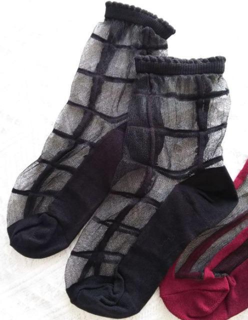 15~19cm★おしゃれなシアーソックス2足セット★新品★送料無料 < キッズ/ベビー  15~19cm★おしゃれなシアーソックス2足セット★新品★送料無料 < キッズ/ベビーの