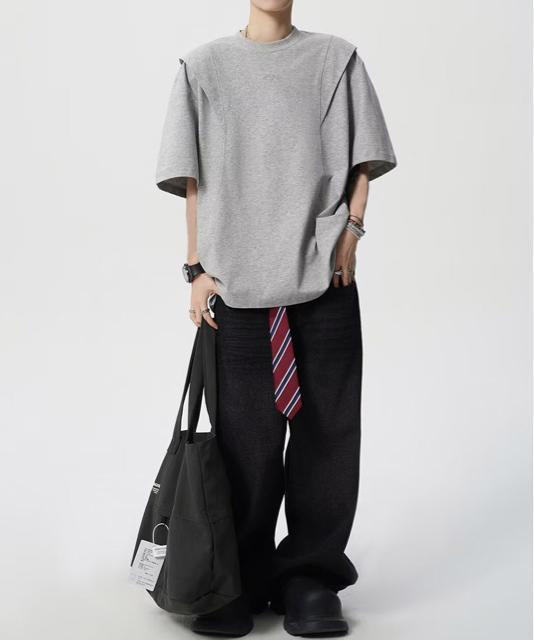 送料無料 新品 半袖 ワンポイントtシャツ メンズ 夏服 < 男性ファッション  送料無料 新品 半袖 ワンポイントtシャツ メンズ 夏服 < 男性ファッションの