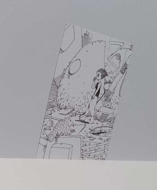 オリジナルイラスト 手描きイラスト 瓦礫 絵 原画 アナログ ハンドメイド アート モノクロ インテリア illustration < アニメ/コミック/キャラクター  オリジナルイラスト 手描きイラスト 瓦礫 絵 原画 アナログ ハンドメイド アート モノクロ インテリア illustration < アニメ/コミック/キャラクターの