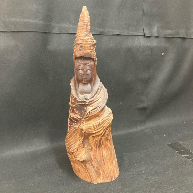 観音様 檀香観音 木彫り仏像 高さ約43cm < ホビー  観音様 檀香観音 木彫り仏像 高さ約43cm  < ホビーの