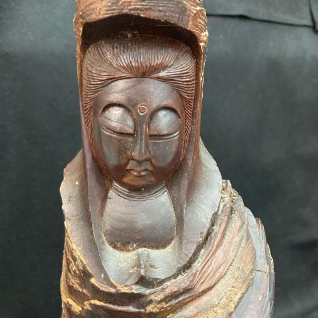 観音様 檀香観音 木彫り仏像 高さ約43cm < ホビー  観音様 檀香観音 木彫り仏像 高さ約43cm < ホビーの