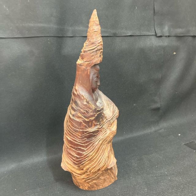 観音様 檀香観音 木彫り仏像 高さ約43cm < ホビー  観音様 檀香観音 木彫り仏像 高さ約43cm < ホビーの