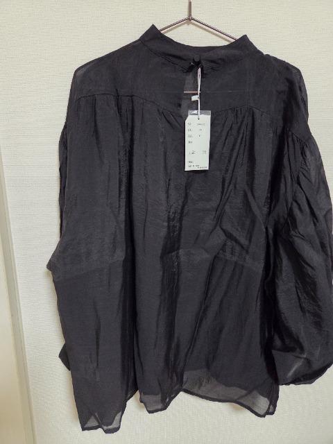 Bonjour Saganボリュームギャザーシアーブラウス < 女性ファッション Bonjour Saganボリュームギャザーシアーブラウス < 女性ファッションの