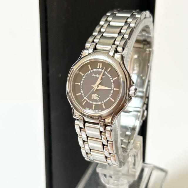 Burberry バーバリー B230-H18385 ソーラー ブラック グレー文字盤 シルバー レディース 腕時計 < ブランド Burberry バーバリー B230-H18385 ソーラー ブラック グレー文字盤 シルバー レディース 腕時計 < ブランドの