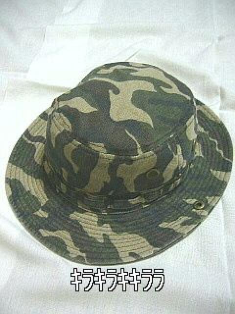《New》ミリタリー★Away*カモフラ(迷彩)柄・テンガロン風ハット < 男性ファッション  《New》ミリタリー★Away*カモフラ(迷彩)柄・テンガロン風ハット < 男性ファッションの