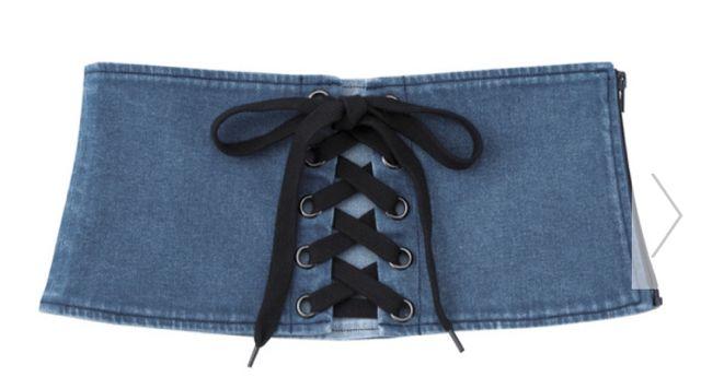 GU・レースアップデニム風コルセットベルト < ブランド GU・レースアップデニム風コルセットベルト < ブランドの