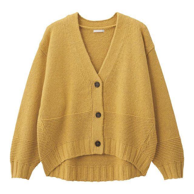 GUオーバーサイズローゲージカーディガン 大型店限定 Mサイズ イエロー YELLOW < ブランド  GUオーバーサイズローゲージカーディガン 大型店限定 Mサイズ イエロー YELLOW  < ブランドの