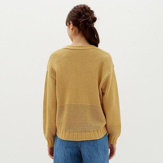 GUオーバーサイズローゲージカーディガン 大型店限定 Mサイズ イエロー YELLOW < ブランド  GUオーバーサイズローゲージカーディガン 大型店限定 Mサイズ イエロー YELLOW < ブランドの