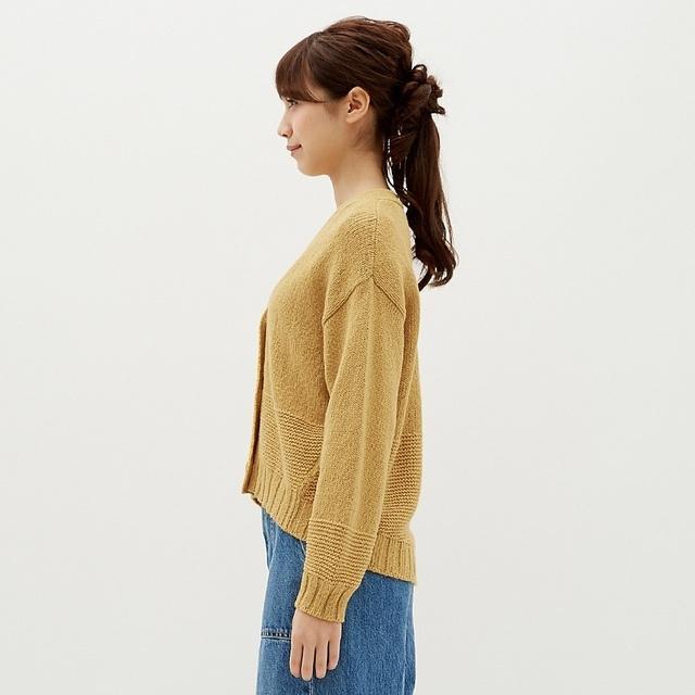 GUオーバーサイズローゲージカーディガン 大型店限定 Mサイズ イエロー YELLOW < ブランド  GUオーバーサイズローゲージカーディガン 大型店限定 Mサイズ イエロー YELLOW < ブランドの