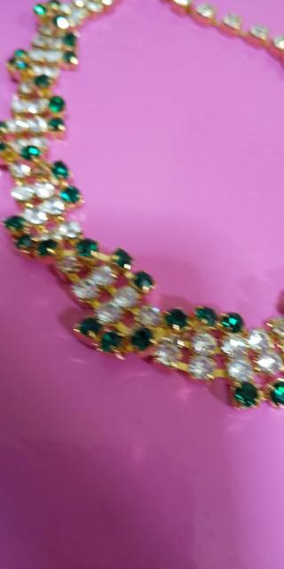 �l�b�N���X�A�C�������O�Z�b�g�i�ΐF���G�������h�ƃN���X�^���j �� �����A�N�Z�T���[/���v�� 