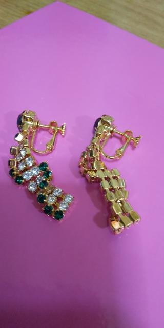 �l�b�N���X�A�C�������O�Z�b�g�i�ΐF���G�������h�ƃN���X�^���j �� �����A�N�Z�T���[/���v�� 