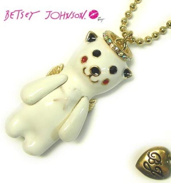 新品ゴスロリ姫系天使シロクマさんネックレスBETSEY JOHNSON < 女性アクセサリー/時計  新品ゴスロリ姫系天使シロクマさんネックレスBETSEY JOHNSON  < 女性アクセサリー/時計の