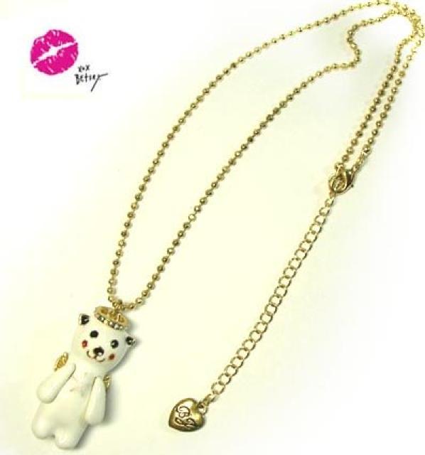 新品ゴスロリ姫系天使シロクマさんネックレスBETSEY JOHNSON < 女性アクセサリー/時計  新品ゴスロリ姫系天使シロクマさんネックレスBETSEY JOHNSON < 女性アクセサリー/時計の