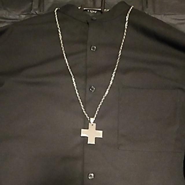 大迫力! ペンダント極厚5mm チタン製十字架クロスネックレスペ < 男性アクセサリー/時計  大迫力! ペンダント極厚5mm チタン製十字架クロスネックレスペ  < 男性アクセサリー/時計の