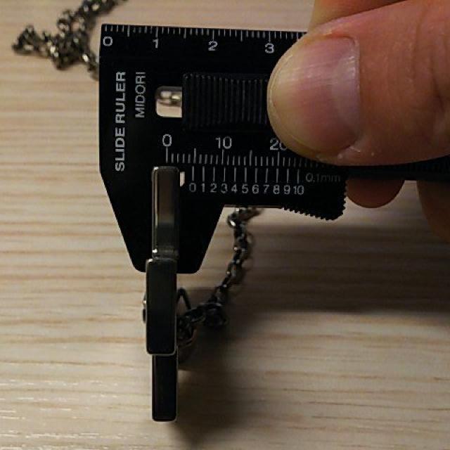 大迫力! ペンダント極厚5mm チタン製十字架クロスネックレスペ < 男性アクセサリー/時計  大迫力! ペンダント極厚5mm チタン製十字架クロスネックレスペ < 男性アクセサリー/時計の