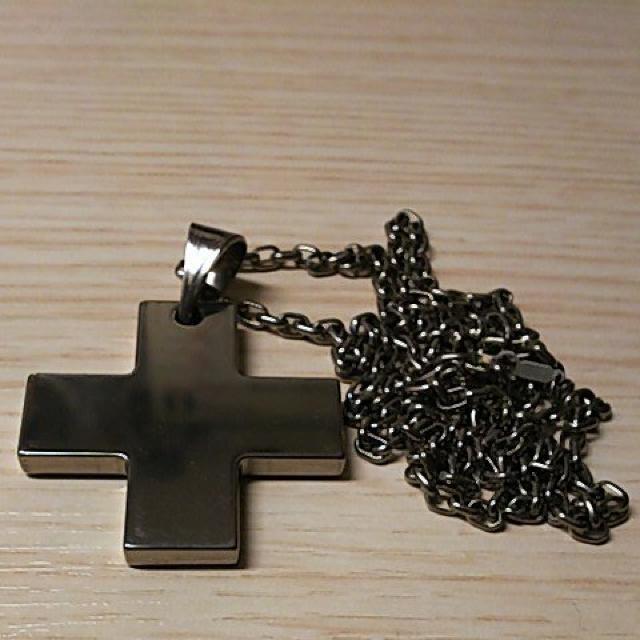 大迫力! ペンダント極厚5mm チタン製十字架クロスネックレスペ < 男性アクセサリー/時計  大迫力! ペンダント極厚5mm チタン製十字架クロスネックレスペ < 男性アクセサリー/時計の