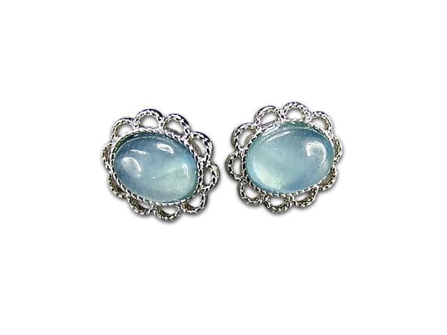 AAA透明シラー効果有良質より濃い目アクアマリン天然石ピアス925銀天使の石 < 女性アクセサリー/時計 AAA透明シラー効果有良質より濃い目アクアマリン天然石ピアス925銀天使の石 < 女性アクセサリー/時計の