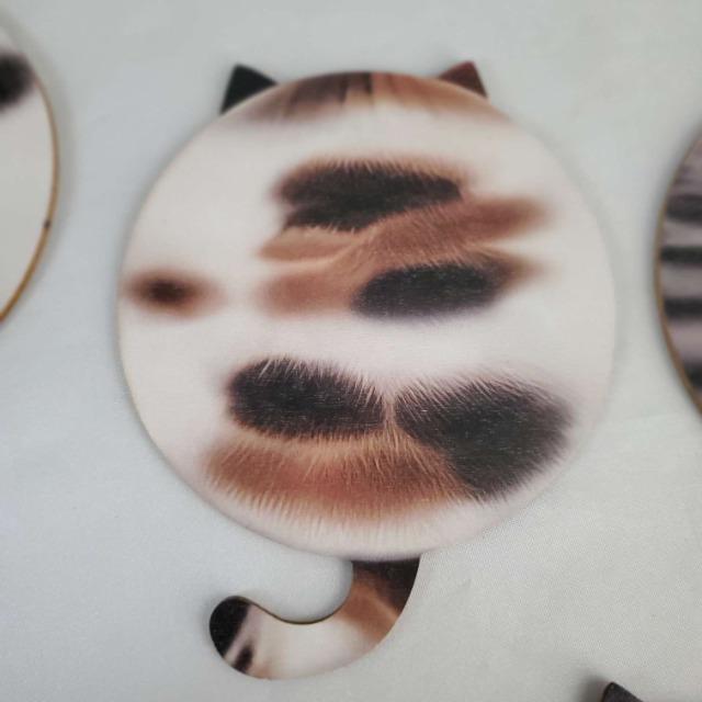 ★激可愛い(^O^)/猫後ろ姿デザイン!木製コースター8枚セット★ < インテリア/ライフ ★激可愛い(^O^)/猫後ろ姿デザイン!木製コースター8枚セット★ < インテリア/ライフの