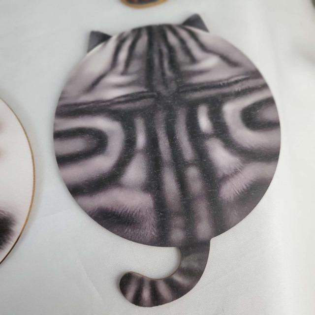 ★激可愛い(^O^)/猫後ろ姿デザイン!木製コースター8枚セット★ < インテリア/ライフ ★激可愛い(^O^)/猫後ろ姿デザイン!木製コースター8枚セット★ < インテリア/ライフの