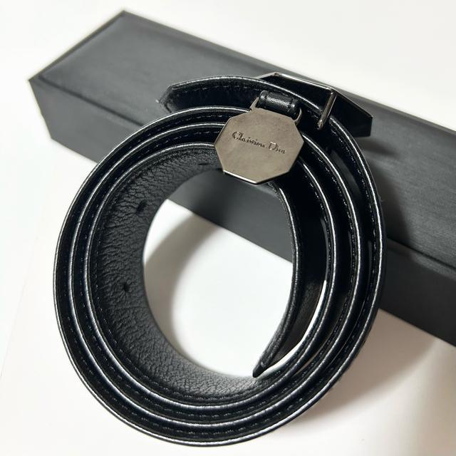 美品 ChristianDior クリスチャンディオール ベルト レザー ブラック < ブランド 美品 ChristianDior クリスチャンディオール ベルト レザー ブラック < ブランドの