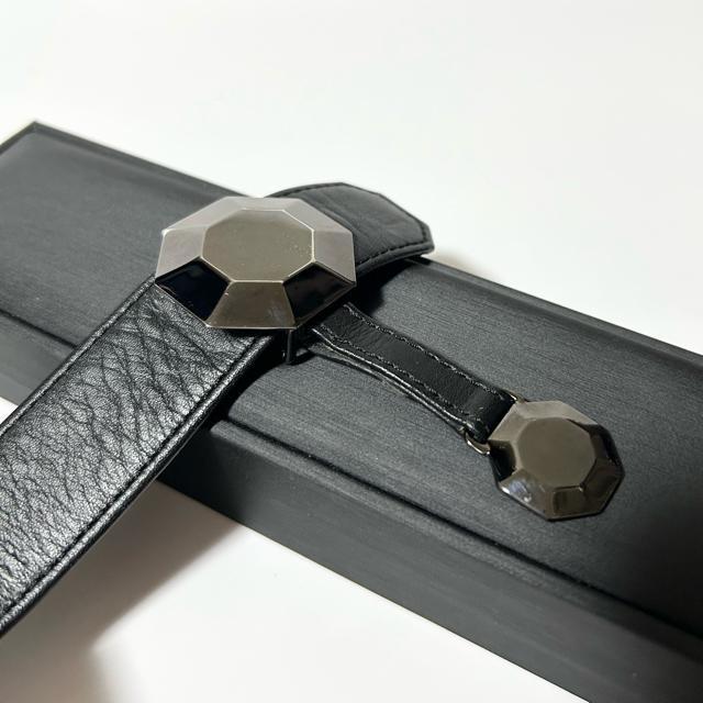 美品 ChristianDior クリスチャンディオール ベルト レザー ブラック < ブランド 美品 ChristianDior クリスチャンディオール ベルト レザー ブラック < ブランドの