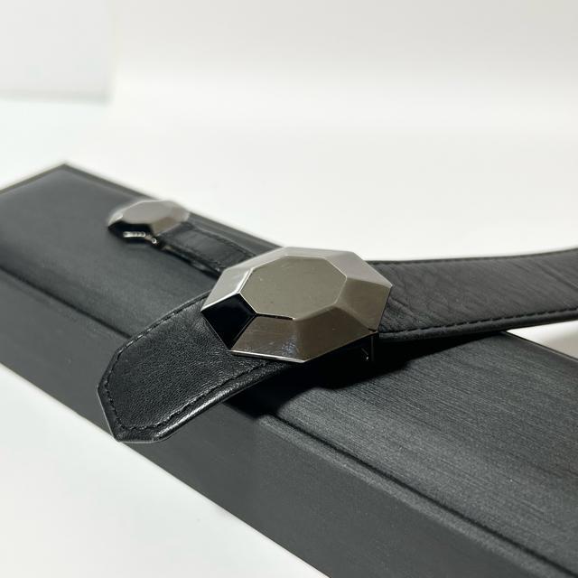 美品 ChristianDior クリスチャンディオール ベルト レザー ブラック < ブランド 美品 ChristianDior クリスチャンディオール ベルト レザー ブラック < ブランドの