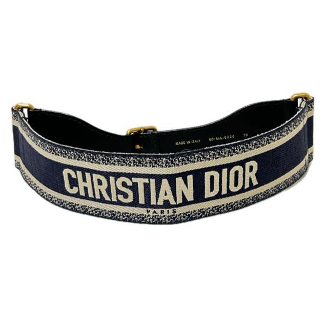 極美品 Christian Dior ディオール エンブロイダリー ベルト 75 < ブランド  極美品 Christian Dior ディオール エンブロイダリー ベルト 75 < ブランドの