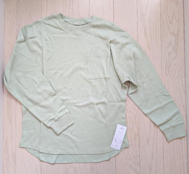 150★ベルメゾン★綿100%★胸ポケットつき長袖カットソー★新品★送料無料 < キッズ/ベビー 150★ベルメゾン★綿100%★胸ポケットつき長袖カットソー★新品★送料無料 < キッズ/ベビーの