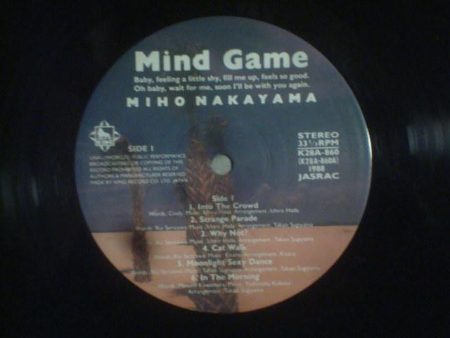 y! 88NxՁzMIND GAME / RiMIHO NAKAYAMAj ѕtLP  CD/DVD/rfI 