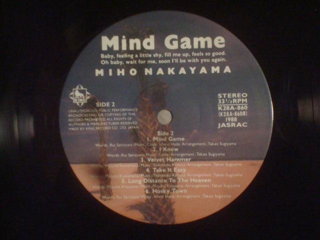 y! 88NxՁzMIND GAME / RiMIHO NAKAYAMAj ѕtLP  CD/DVD/rfI 