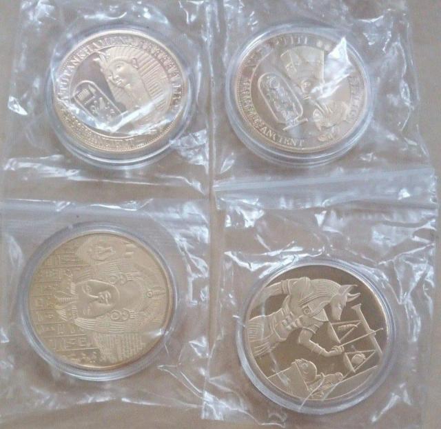 古代エジプトのフォラオ記念コイン画像は表裏 4個 カプセル入り 大きさ4センチ 1個あたり重さ約24.4グラム < インテリア/ライフ 古代エジプトのフォラオ記念コイン画像は表裏 4個 カプセル入り 大きさ4センチ 1個あたり重さ約24.4グラム < インテリア/ライフの