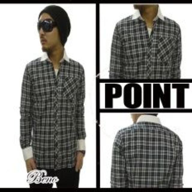 【BENO】《New》くるみボタン★ロールup*チェック柄・クレリックシャツ<ネイビーL> < 男性ファッション 【BENO】《New》くるみボタン★ロールup*チェック柄・クレリックシャツ<ネイビーL> < 男性ファッションの