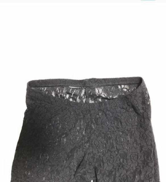 クシュクシュギャザー〓全体黒レース〓レギンス(M~L)美品 < 女性ファッション クシュクシュギャザー〓全体黒レース〓レギンス(M~L)美品 < 女性ファッションの