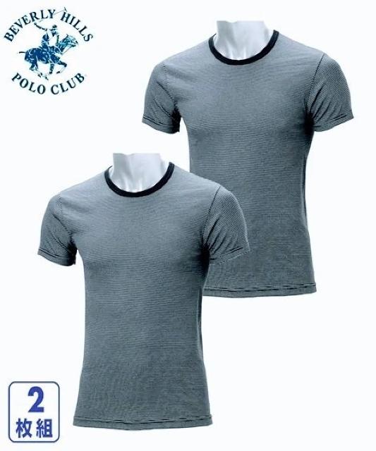 Lサイズ2枚組ブランド!ビバリーヒルズポロクラブ!BHPC!サラッと着心地!半袖Tシャツ < 男性ファッション  Lサイズ2枚組ブランド!ビバリーヒルズポロクラブ!BHPC!サラッと着心地!半袖Tシャツ  < 男性ファッションの