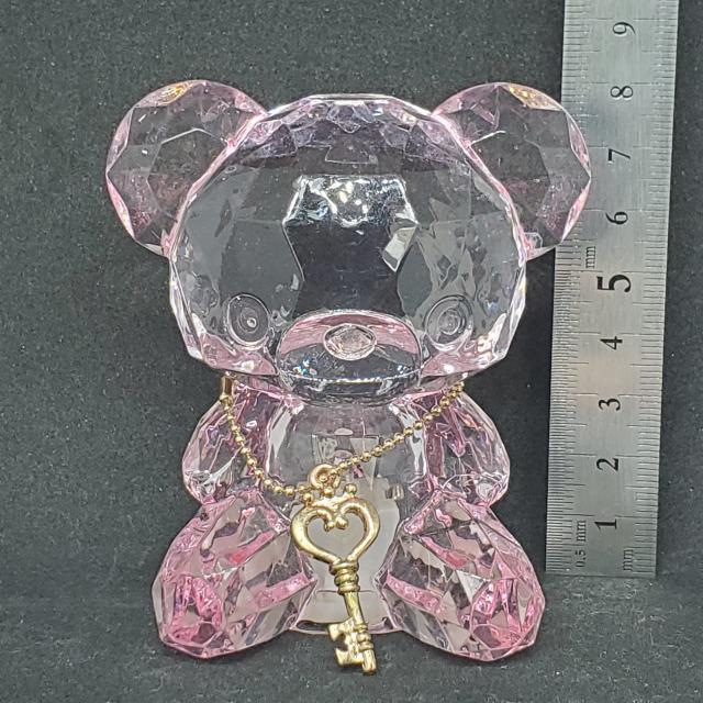 新品*アクリルアイス*クマ*ピンク*ハート型の鍵ネックレス付き*電飾ライト内臓*クリスタル*フィギュア*ライト*七色 < インテリア/ライフ 新品*アクリルアイス*クマ*ピンク*ハート型の鍵ネックレス付き*電飾ライト内臓*クリスタル*フィギュア*ライト*七色 < インテリア/ライフの