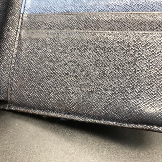 即決 MCM 二つ折り財布 ネイビー < 男性ファッション  即決 MCM 二つ折り財布 ネイビー < 男性ファッションの