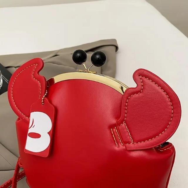 超お買い得2190円★可愛い レッド PU素材 カニバッグ 携帯電話用バッグ  ショルダーバッグショルダーバッグ チェーン付き 赤 < 女性ファッション  超お買い得2190円★可愛い レッド PU素材 カニバッグ 携帯電話用バッグ  ショルダーバッグショルダーバッグ チェーン付き 赤 < 女性ファッションの