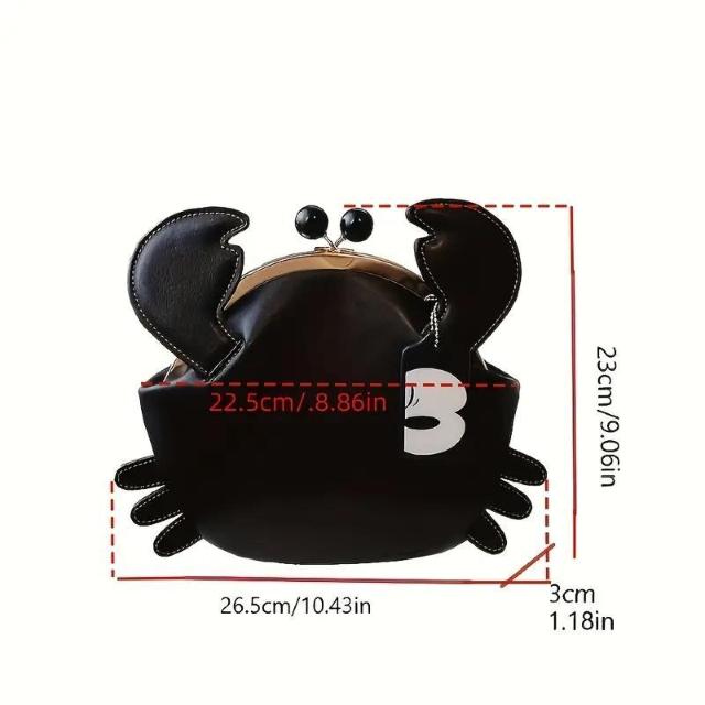 超お買い得2190円★可愛い レッド PU素材 カニバッグ 携帯電話用バッグ  ショルダーバッグショルダーバッグ チェーン付き 赤 < 女性ファッション  超お買い得2190円★可愛い レッド PU素材 カニバッグ 携帯電話用バッグ  ショルダーバッグショルダーバッグ チェーン付き 赤 < 女性ファッションの