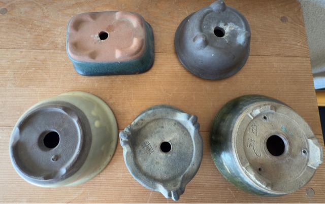 H 盆栽鉢 豆盆栽鉢 山野草鉢 多肉植物鉢 植木鉢 5鉢セット陶器製 落款印あり < ペット/手芸/園芸 H 盆栽鉢 豆盆栽鉢 山野草鉢 多肉植物鉢 植木鉢 5鉢セット陶器製 落款印あり < ペット/手芸/園芸の