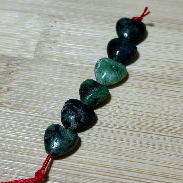 ゾイサイト ハート 約10mm 6個 < ペット/手芸/園芸 ゾイサイト ハート 約10mm 6個 < ペット/手芸/園芸の