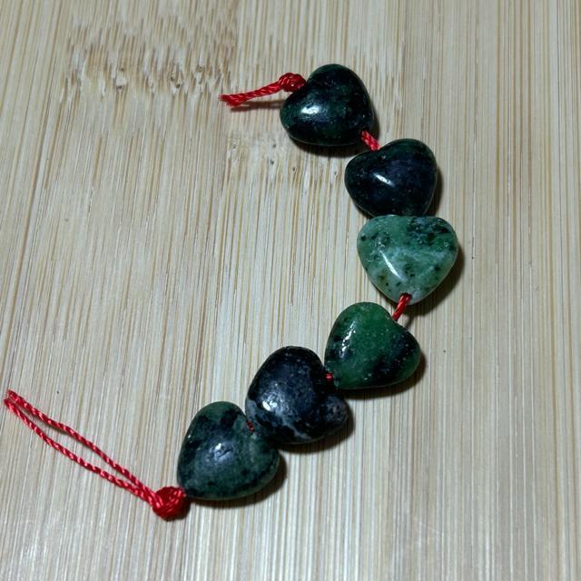 ゾイサイト ハート 約10mm 6個 < ペット/手芸/園芸 ゾイサイト ハート 約10mm 6個 < ペット/手芸/園芸の