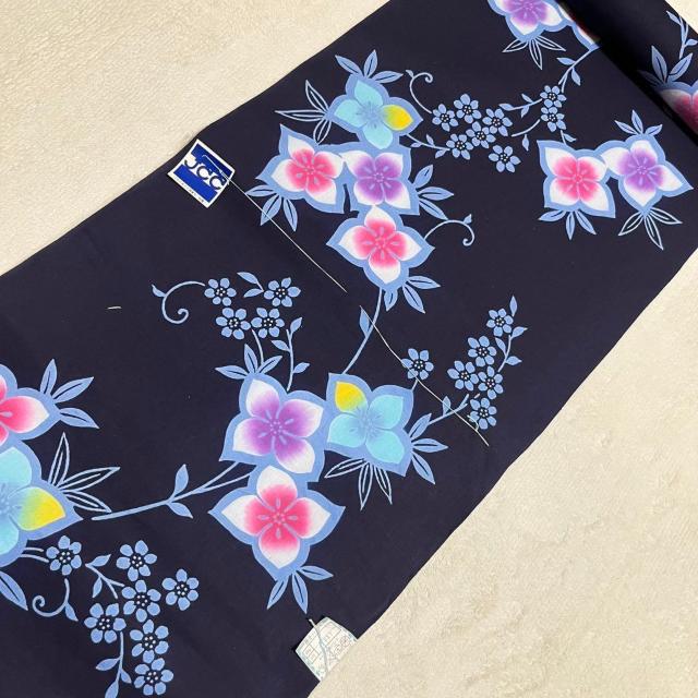 未使用 本染 浴衣 反物 濃紺 ゆかた 一反 花柄 東京特選ゆかた 羊華苑 JCCゆかた振興会 特選 タグあり < 女性ファッション 未使用 本染 浴衣 反物 濃紺 ゆかた 一反 花柄 東京特選ゆかた 羊華苑 JCCゆかた振興会 特選 タグあり < 女性ファッションの